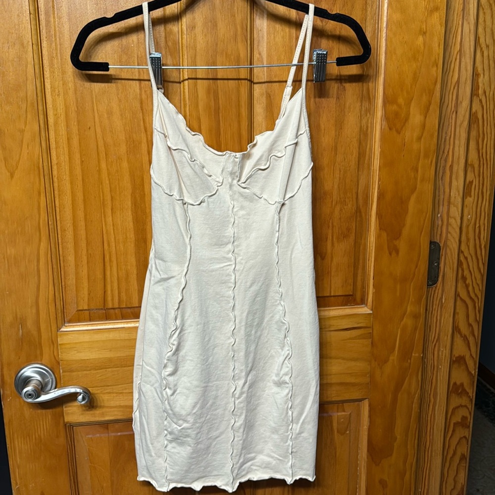Ribbed Tan Shein Dress